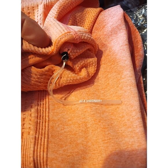 Gymshark dry Women’s small coral orange peach leggings active workout 26 x 27 - Picture 11 of 11